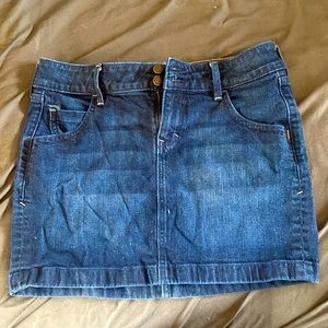 Old navy high rise jean skirt!